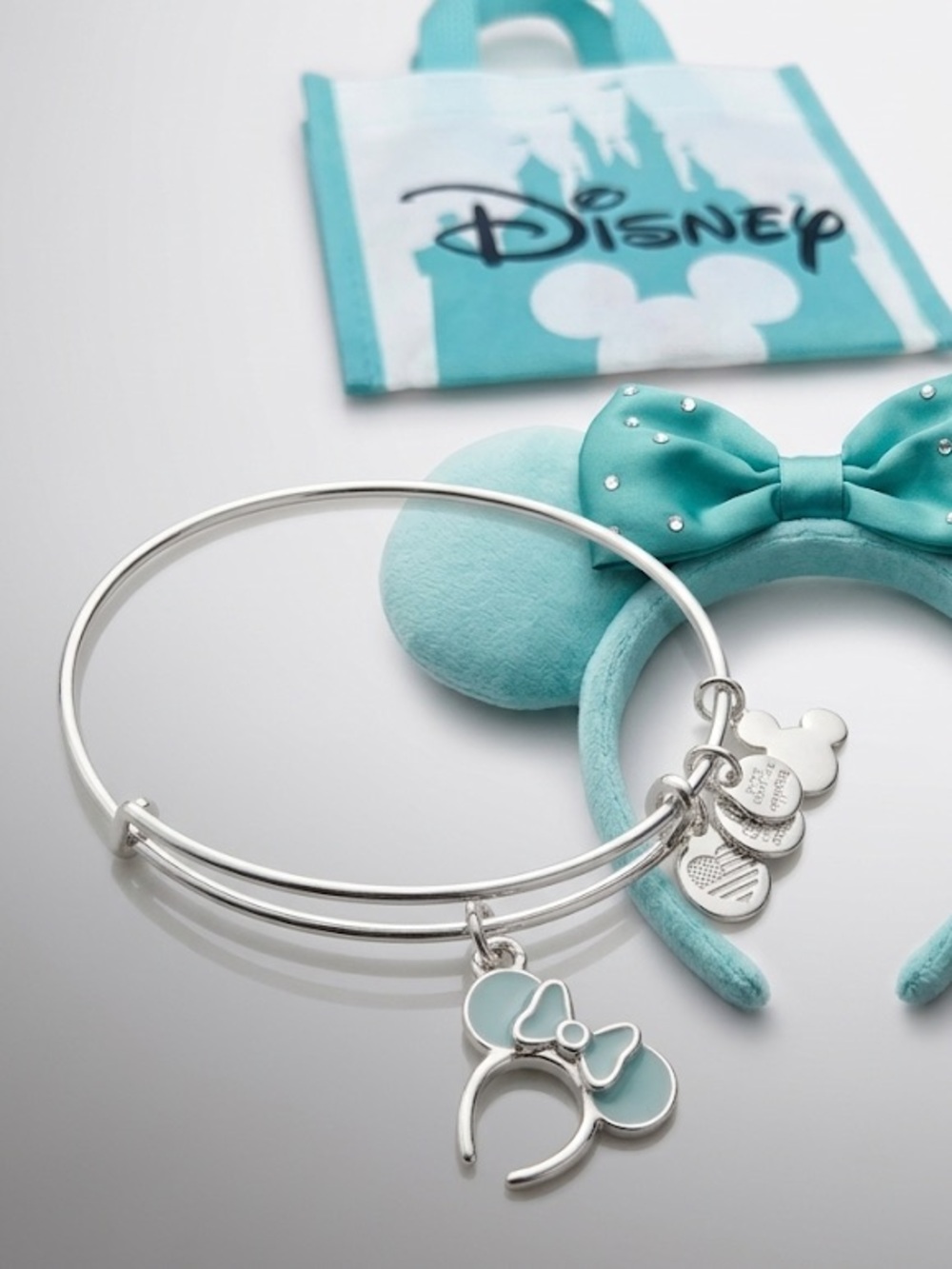 Disney ALEX AND ANI Teal Minnie Ears Charm - Park Exclusive *PRICE FIRM*